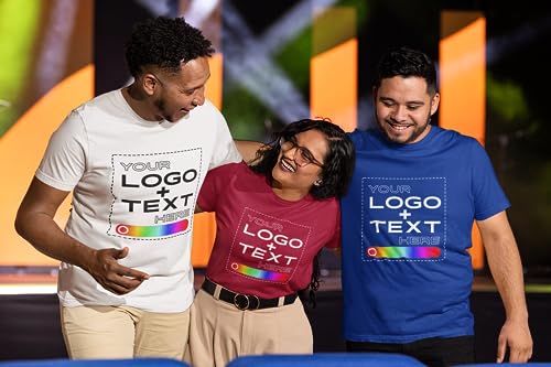 Kolossus Customizable Short Sleeve Shirts Unisex, Personalized t Shirts with Logo, Photo or Text.2