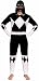 Power Rangers Black One Piece Hooded Lounger