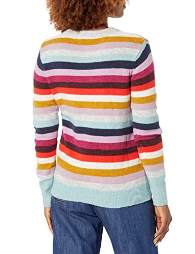 Joules Women's Crew Neck Sweater, Multi Stripe, 6 #TOP1