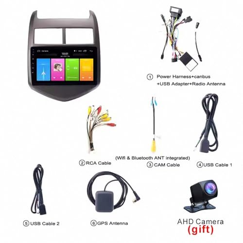 Pantalla Carplay coche inalámbrica Android Auto Mirror Link para Chevrolet 7