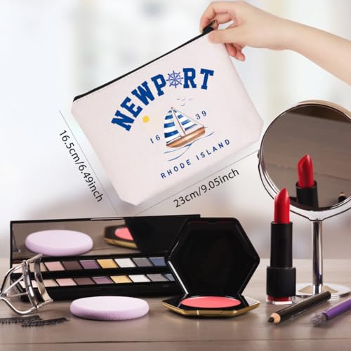 WCGXKO Vacation Rhode Island Trip Gift Port 1639 Rhode Island Makeup Bag (Port 1639 Bag)2