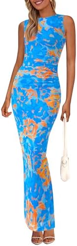 PRETTYGARDEN Womens Summer Wedding Guest Dress 2026 Spring Mesh S...