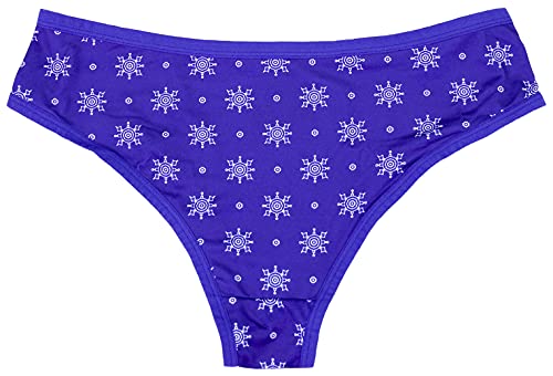 Hanes Women's 2 Pack Microfiber Cheeky Panties, 5 Navy/Blue #TOP4