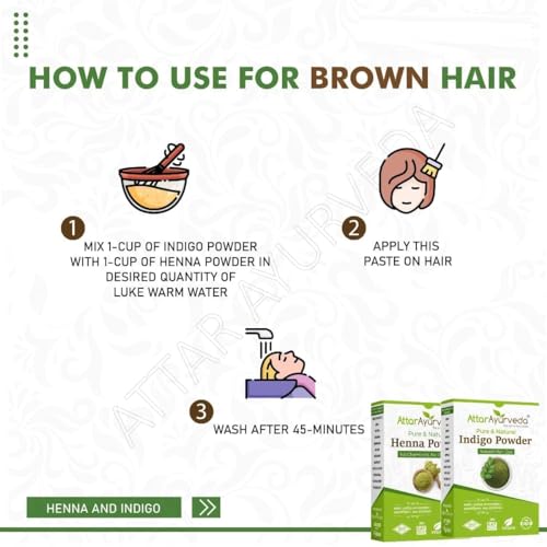 Black Hair - Polvo Henna y Índigo Combo 400g miniatura 4