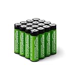 Amazon Basics 16-Pack Rechargeable AA NiMH Batteries, 2000 mAh, 1.2V, Recharge up to 1000x Times, Pre-Charged