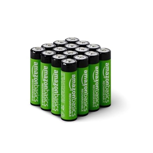 Amazon Basics 16-Pack Rechargeable AA NiMh Batteries, 2000 mAh, Recharge up to 1000x Times, Pre-Charged