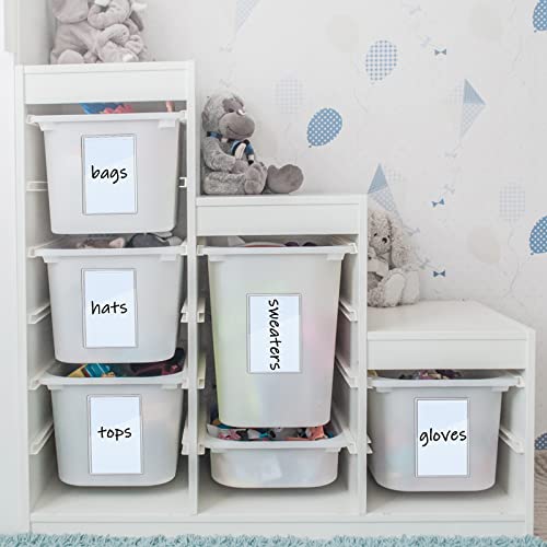 Clear Self Adhesive Pockets Clear Plastic Sleeves Labeling Pockets Shop Ticket Holders Job Ticket Holders Work Order Clear Adhesive Pockets Label Pockets For Office Document Card 5X8Inch (60 Pcs) #TOP4
