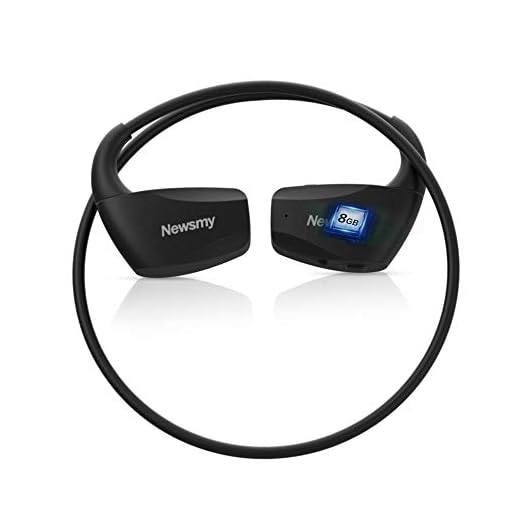 Mp3 Player with Bluetooth，Ralyin Bluetooth mp3 Player Wireless Earbuds Sport Headset Built in 8GB Memory Micro SD Card V5.0 IPX7 Waterproof Noise Cancelling Earphones for Running Gym/Outdoors