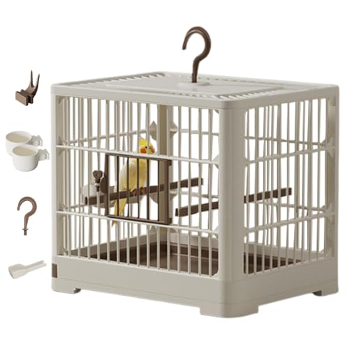 Jaula de transporte para pájaros pequeños - Jaulas para periquitos, caja de transporte para pájaros pequeños | Contenedor portátil para pájaros, transportador de viaje para pájaros, jaula periquito