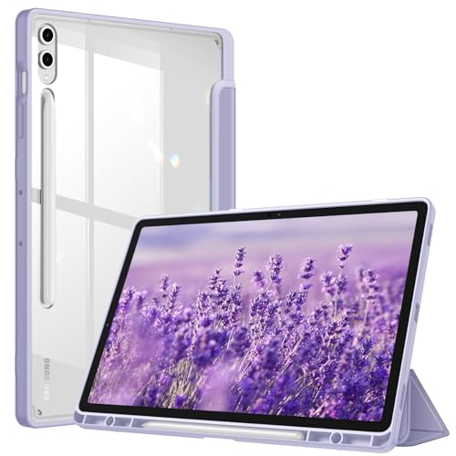 Housse Galaxy Tab S9 Plus lilas idéale pour dessiner et travailler en déplacement
