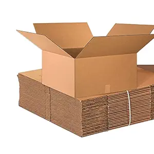 BOX USA 24x24x12 Corrugated Boxes, Large, 24L x 24W x 12H, Pack of 10 | Shipping, Packaging, Moving, Storage Box for Home or Business, Strong Wholesale Bulk Boxes