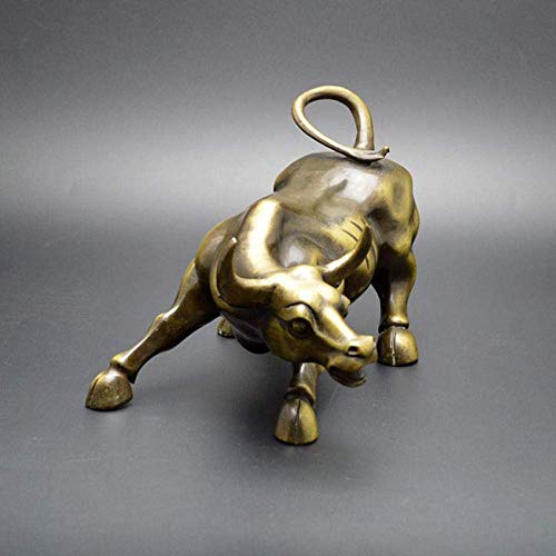 Statue taureau en cuivre pur, idée cadeau d'exception pour la maison - 5