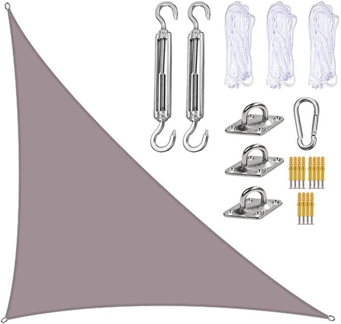 Voile d'ombrage avec protection solaire 90% contre la chaleur patio