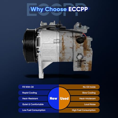 Image of ECCPP AC Compressor with Clutch 2013-2015,2018 for Nissan Altima V6 3.5L Fast Cooling Air Conditioning Compressor
