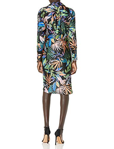 Milly Women's Jordan Tropical Palm Print Dress, Black Multi, 8 #TOP1