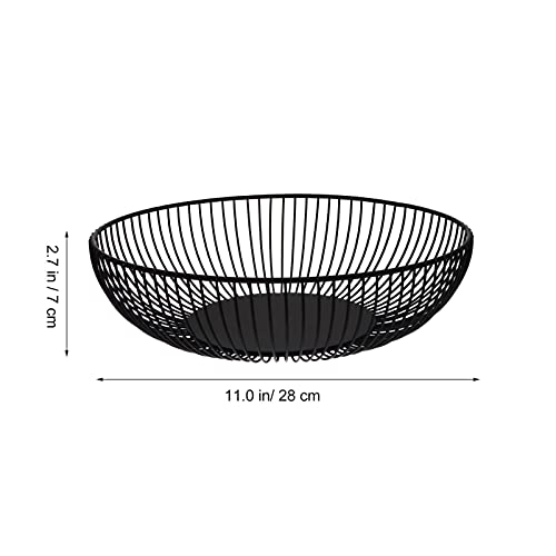 LIFKOME Tigela de frutas e legumes de arame de metal para balcões, cozinha, bancada, cesta de frutas