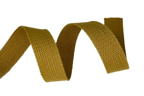 Trimz Cotton Webbing - Ancient Gold - 25mm x 5m - Image 2
