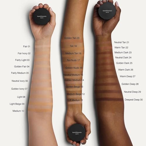 bareMinerals Original Loose Powder Foundation SPF 15, Clean Mineral Powder Face Makeup, Sheer-to-Full Coverage, Talc-Free, Non-Comedogenic, Vegan, Cruelty-Free & Dermatologist-Tested