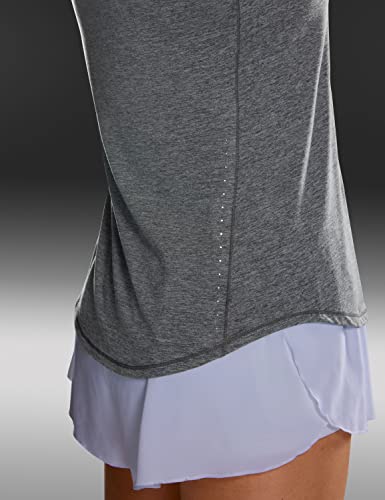 Image of CRZ YOGA Lightweight Racerback Tank Top | Workout, Moisture Wicking, Classic Fit, Hip Length, Reflective Spots, Sleeveless Shirts for Women