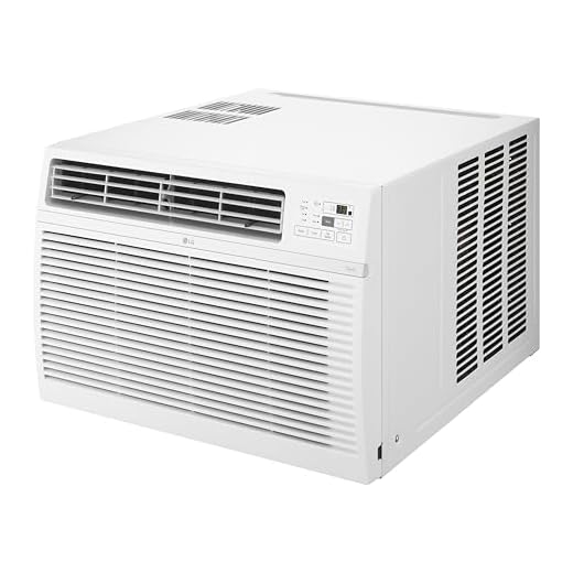 LG 24,500 BTU Smart Window Air Conditioner, 230/208V, Cools Room up to 1560 Sq. Ft. for Bedrooms, Living Room, Apartments, with Remote, 3 Fan Speeds, 24-Hour Timer, White