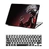Protective Case for 2024 2023 MacBook Air 15 inch M2 M3 Retina/Touch ID A2941 A3114,Black Red Plastic Laptop Hard Shell Case & Keyboard Cover Skin for MacBook Air 15.3inch, Anime Boy