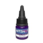 Intenze Dark Purple Tattoo Ink 1/2 oz with Excellent Long-Lasting Opacity, Made in USA, Exceptional Skin Coverage, Sterilized and Direct from The Manufacturer