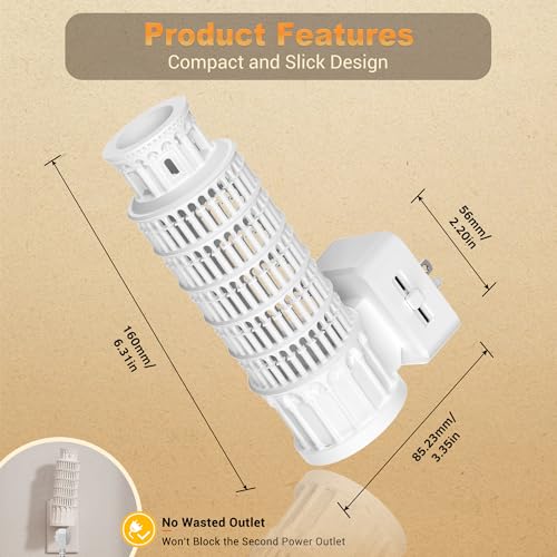 Image of JandCase Night Lights Plug into Wall, 3000K Plug in Night Light | 3D Printed Leaning Tower of Pisa NIghtlight with Dusk to Dawn Sensor, 0-100LM Adjustable Brightness for Room Bathroom Hallway