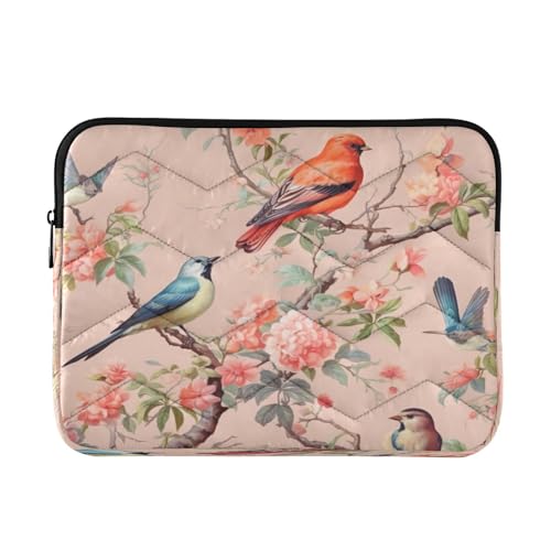 Funda para portátil 13-14 pulgadas impermeable con diseño de aves