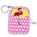 Produktbild Geldbörse Flamingo Cartoon-schlüssel-Beutel Weiblicher Münzen-mappen-Karikatur-Quadrat-briefpapier-Kasten Studenten Tasche (rosa)