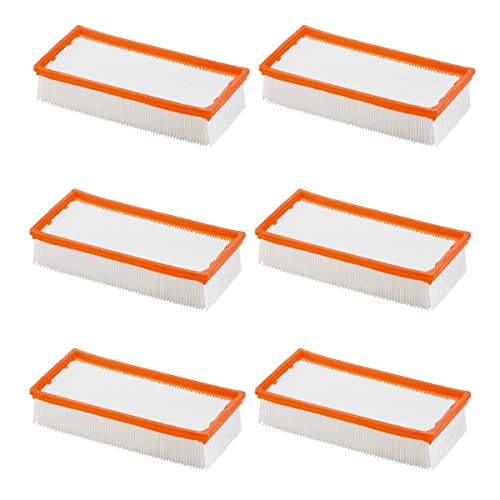 Filtros planos para aspiradoras originales como aspiradoras en seco y húmedo Kärcher/NT 65/2 NT 72/2 y aspiradoras industriales IVC como 6.904-283.0 NT 72/2 Eco Tc, NT 75/2 Ap Me Tc (6 unidades) Cover