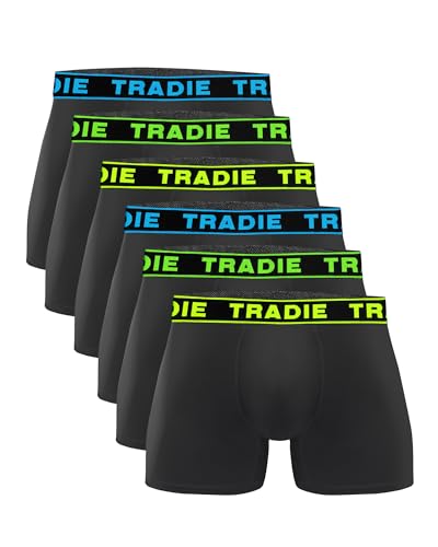 Mens 6pk Viscose derived from Bamboo Fitted Boxer Brief