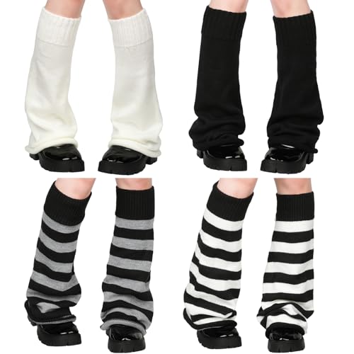 4 Pairs Kawaii Leg Warmers Y2k Leg Warmers Flared Warmers Clothes Goth Lolita Accessories for Women