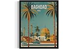 Baghdad Iraq City Wall Art Poster Print, Asian Landscape Scenery Painting Artwork Travel Prints Decor Cityscape Landmarks Gallery 26 (Baghdad Iraq, 8 x 10 inches, Unframed)