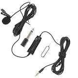 WHAMVOX 1 Satz Lavalier Mikrofon Ansteckmikrofon für Live Übertragungen Vlogs und Interviews Omnidirektionales Clip Mikrofon für Smartphones und Pcs Klare Audioaufnahme