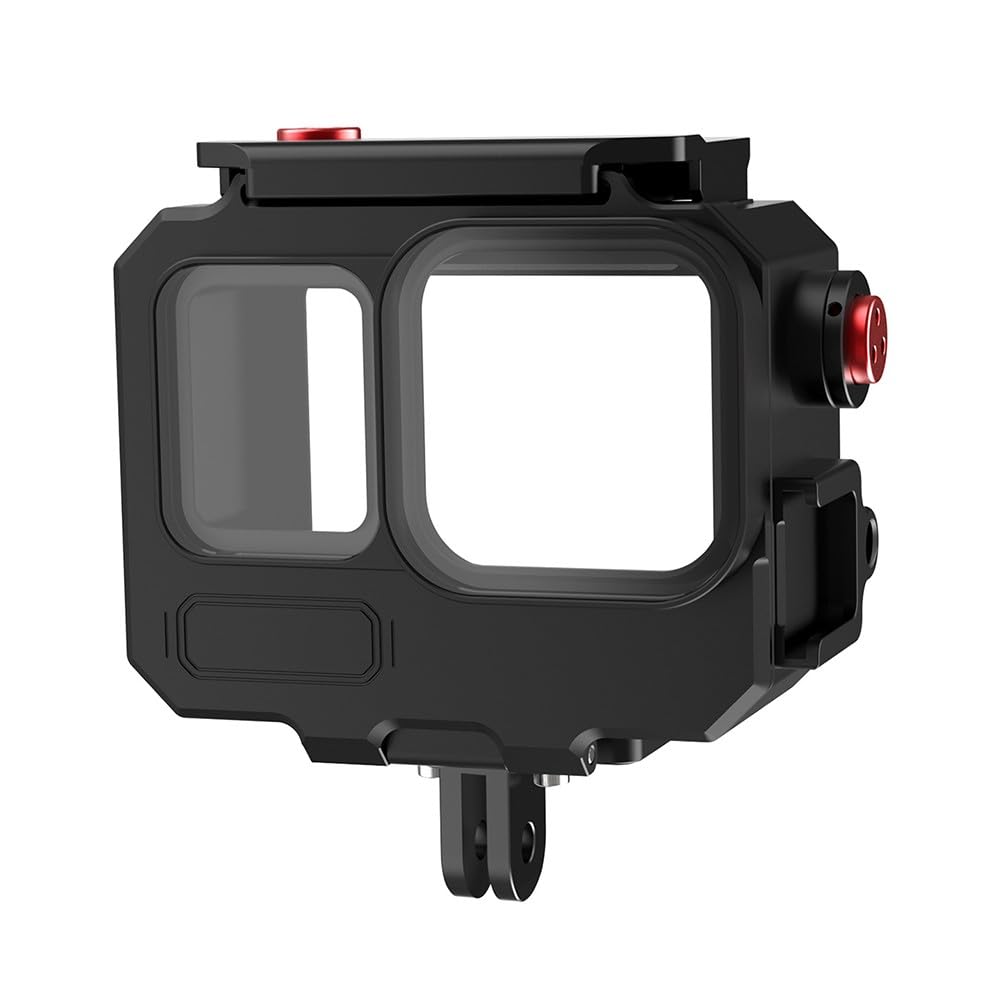 Custodia subacquea in metallo per Insta360 Ace Pro 2, custodia impermeabile in lega di alluminio da 80 m con sgancio rapido, supporto per scarpa fredda per fotografia subacquea e sport estremi