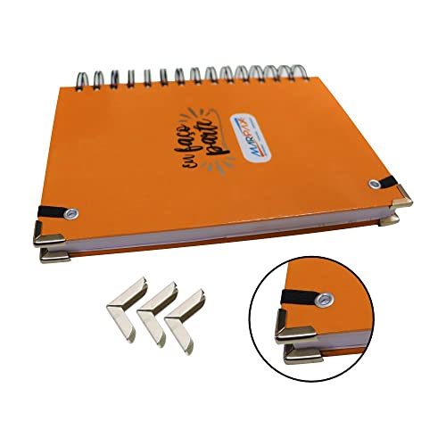 Cantoneira para Encadernação 15x15mm Prata 12un