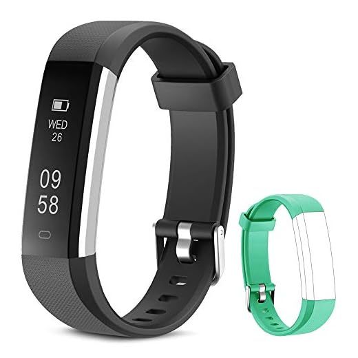 Rayfit Pulsera Actividad Reloj Inteligente Fitness Tracker Podómetro Monitor de Sueño Contador de Calorías Pasos Rastreador de Ejercicios Reloj Salud Pulsera Deportiva para Niños Mujeres Hombres