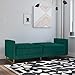 Novogratz Skylar Coil, Modern Sofa Bed and Couch, Green Velvet Futon