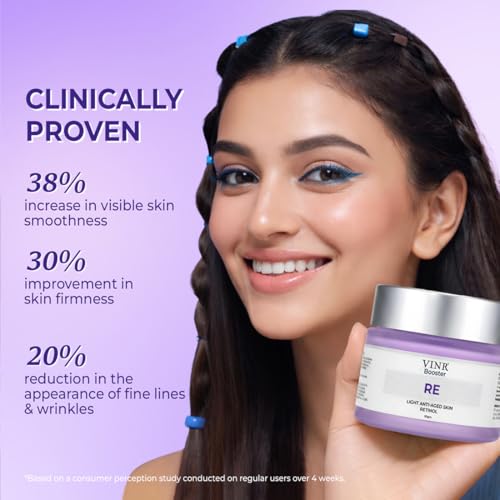 Image of VINR 1% Retinol Night Cream For Anti Aging Cream For Reduce Wrinkles & Anti-Aging | Non Sticky & Oil Free Moisturizer with 1% Niacinamide, 1% Ceramide| Anti Aging Cream For Women & Men For All Skin Types - 50gm (Pack of 2)