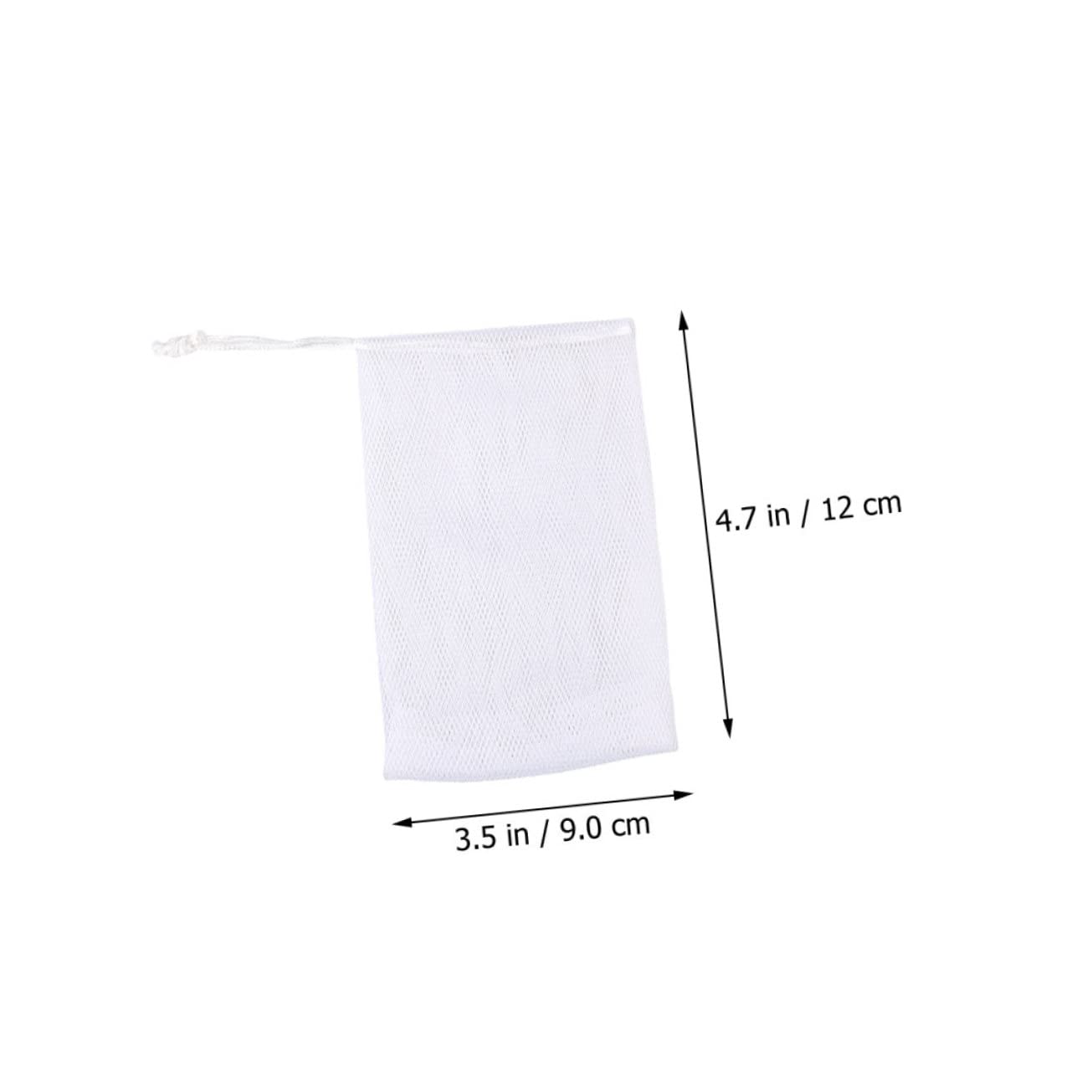 50 Piece Foaming Face Cleansing Net Soap Pouch Set PE White