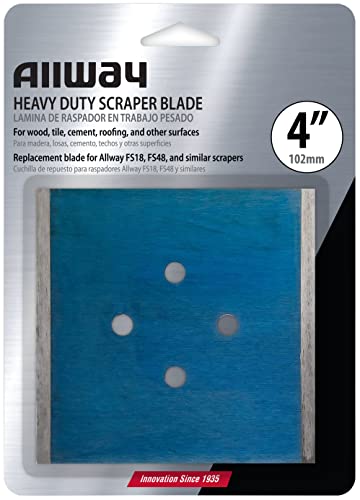 ALLWAY FSB4 Double-Edge Floor Scraper Blade, 4\"