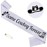 TxscOxwP1 Same Cowboy Forever Sash, Funny Bride to be Sash for Bachelorette Party Decorations, Last Rodeo, Western Cowgirl Bachelorette Party Decorations, Getting Hitched, Country Theme Nash Bash