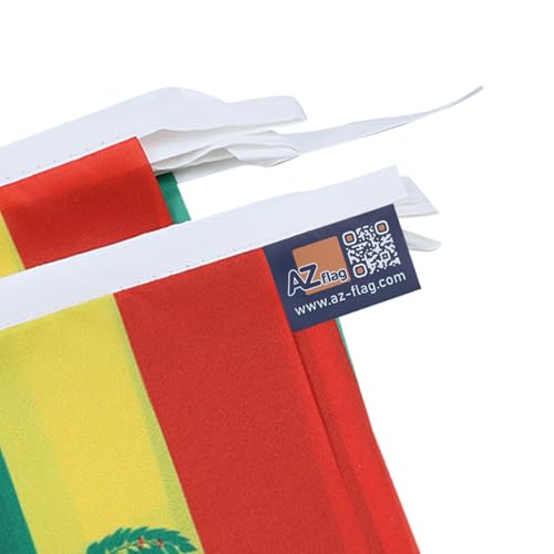 Image of AZ FLAG Bolivia 6 meters BUNTING Flag 20 flags 9'' x 6'' - Bolivian STRING flags 15 x 21 cm