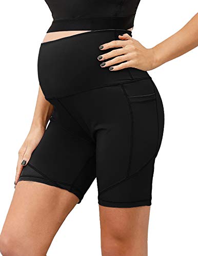 Women's Maternity Shorts Yoga Bike Active Shorts Leggings