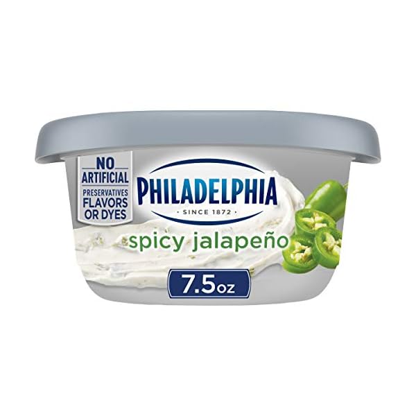 Philadelphia Spicy Jalapeno Cream Cheese Spread, 7.5 oz Tub Gourmetian