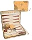 Backgammon Set im Tan Map Style für Reisen