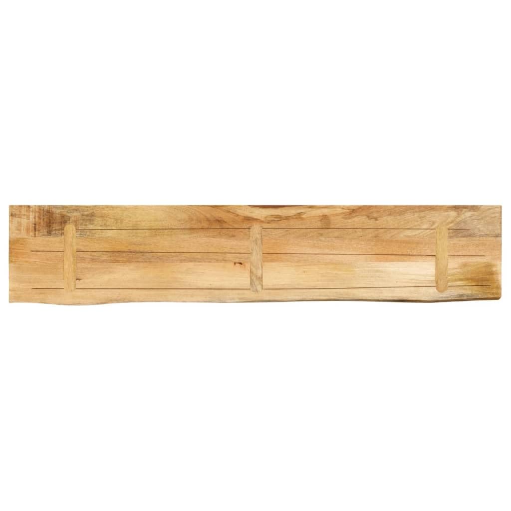 Genérico Tablero de Mesa Borde Natural Madera Maciza Mango 140x40x2,5 cm,Tableros para mesas-370351