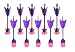Zing 10 Units Extra Suction Cup Arrows and Whistle Arrows Refill Pink and Purple