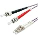 Produktbild ROLINE ST/LC LWL Netzwerkkabel | Glasfaser Kabel | OM4 Duplex Patchkabel in violett | 2 m