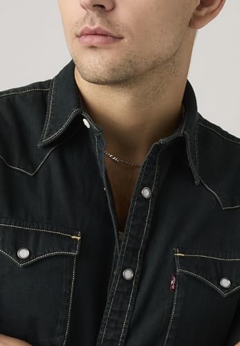 Image of Levi's Men's Solid Slim Fit Denim Shirt